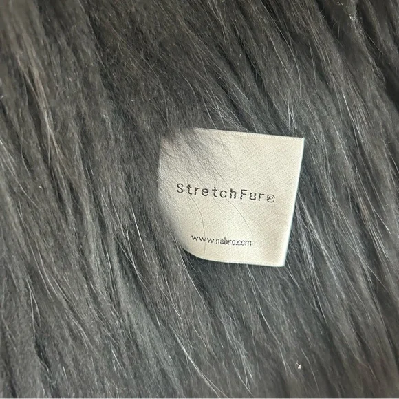 Milly Stretch Fur Faux Fur Mid Length Coat - Picture 2 of 6